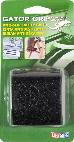 INCOM Gator Grip RE172 Safety Grit Tape, 5 ft L, 2 in W, PVC Backing, Black [SKU: ORG7703408]