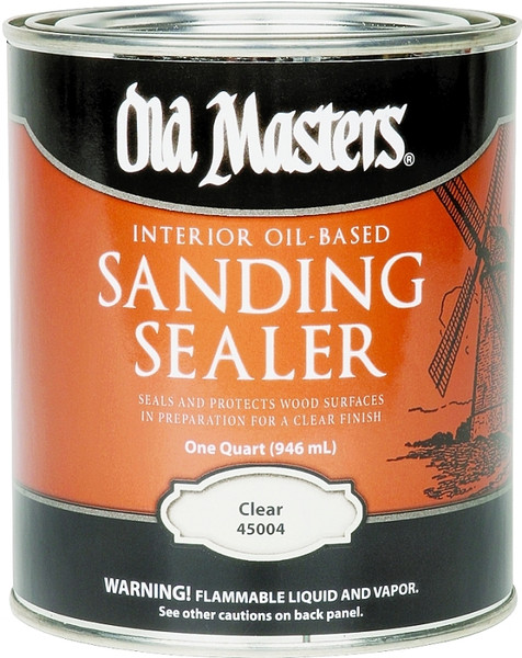 Old Masters 45004 Sanding Sealer, Clear, Liquid, 1 qt, Canister [SKU: ORG4024352]
