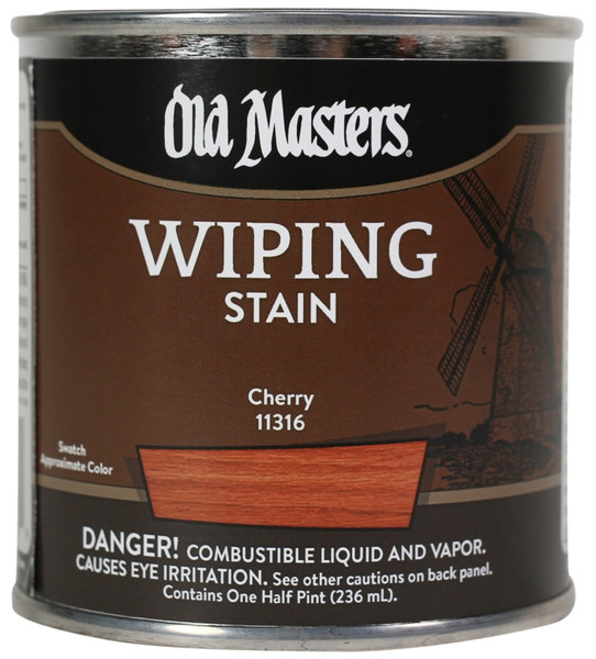 Old Masters 11316 Wiping Stain, Clear, Liquid, 0.5 pt, Can [SKU: ORG0726083]