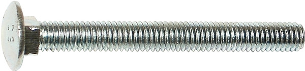 MIDWEST FASTENER 01105 Carriage Bolt, 3/8-16 in Thread, NC Thread, 4-1/2 in OAL, Zinc, 2 Grade [SKU: ORG4533188]