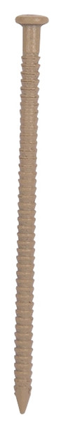 ProSource NTP-085-PS Panel Nail, 15D, 1-5/8 in L, Steel, Painted, Flat Head, Ring Shank, Tan, 171 lb [SKU: ORG3940335]