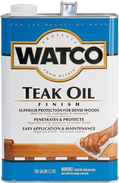 WATCO 67132 Teak Oil Finish, Liquid, 1 gal, Can [SKU: ORG8140741]