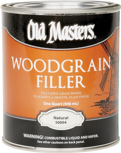 Old Masters 50004 Woodgrain Filler, Natural, Liquid, 1 qt, Can [SKU: ORG9845785]
