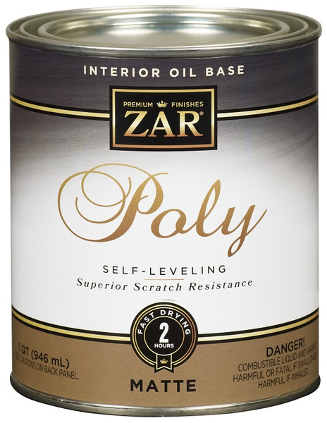 ZAR 33912 Polyurethane, Liquid, Antique Flat, 1 qt, Can [SKU: ORG1322940]