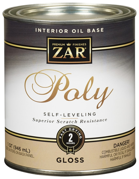 ZAR 32812 Polyurethane, Gloss, Liquid, Clear, 1 qt, Can [SKU: ORG4176137]