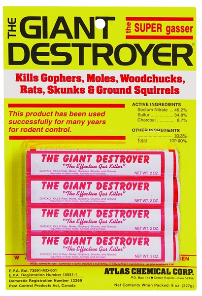 ATLAS CHEMICAL 00333 Giant Destroyer [SKU: ORG3306172]