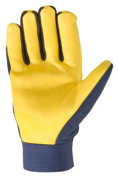 Wells Lamont 3207-2XL Work Gloves, Men's, 2XL, Spandex Back, Blue/Gold/Yellow [SKU: ORG7381783]