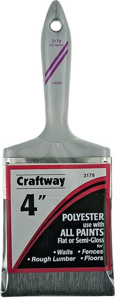 Linzer 3179-SP Paint Brush, 4 in W, 3-1/2 in L Bristle, Sash Handle [SKU: ORG6832216]