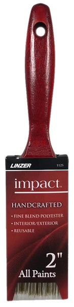 Linzer 1125-2 Paint Brush, 2 in W, 2-3/4 in L Bristle, Polyester Bristle, Varnish Handle [SKU: ORG6832760]