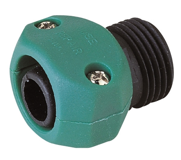 Landscapers Select GC5313L Hose Coupling, 5/8 to 3/4 in, Male, Plastic, Black/Green [SKU: ORG7376171]