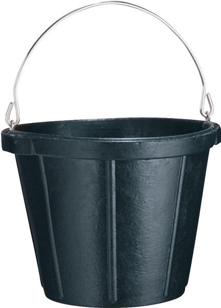 FORTEX-FORTIFLEX N200-10 Rubber Pail, 10 qt Volume, Rubber, Black [SKU: ORG6260103]