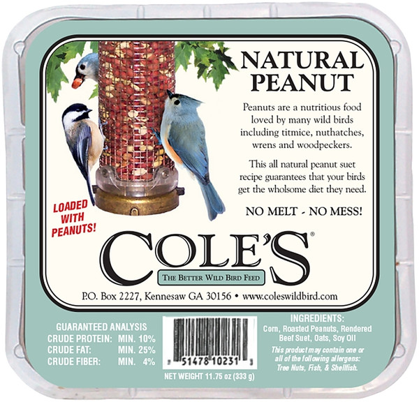 Cole's NPSU Suet Cake, 11.75 oz [SKU: ORG2968170]