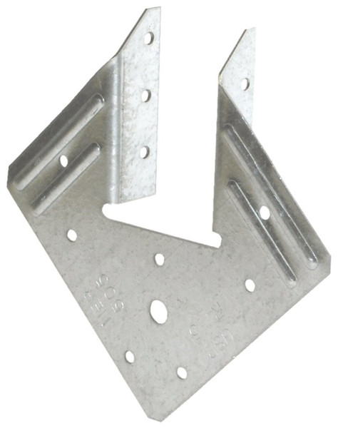 MiTek RT15-TZ Hurricane Tie, 1-9/16 in W, 2-5/8 in D, 5-1/4 in H, Steel, Zinc [SKU: ORG0278804]