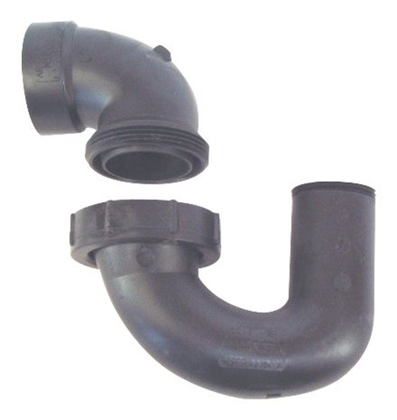 US Hardware P-097C Vanity Trap, 1-1/4 x 1-1/2 in, Black [SKU: ORG1971019]