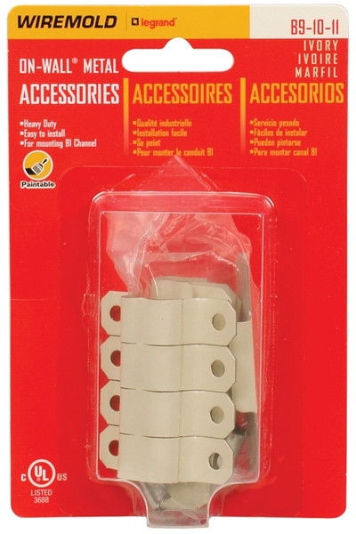 Wiremold B-9-10-11 Raceway Accessory Pack, Metal, Ivory [SKU: ORG6797278]