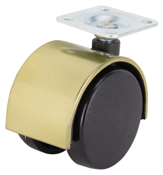 ProSource JC-F12-PS Caster, 2 in Dia Wheel, 47 mm W Wheel, Nylon Wheel, Black, 75 lb, Steel Housing Material [SKU: ORG7112295]