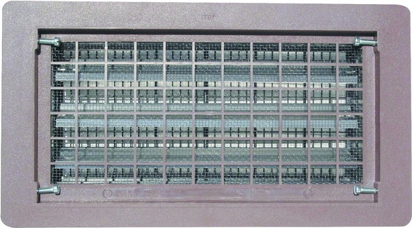 Bestvents 306MGR Foundation Vent, 65 sq-in Net Free Ventilating Area, Mesh Grill, Thermoplastic, Gray [SKU: ORG6097257]