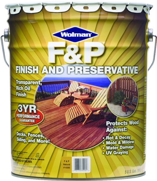 WOLMAN F&P 14415 Wood Preservative, Cedar, Liquid, 5 gal, Can [SKU: ORG6745426]