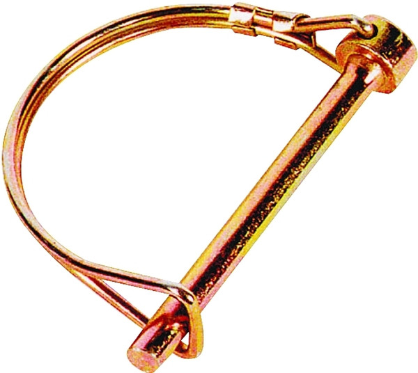 SpeeCo S07094100 PTO Locking Pin, 3/8 in Dia Pin, 2-1/4 in OAL, Steel, Yellow Zinc Dichromate [SKU: ORG6402937]
