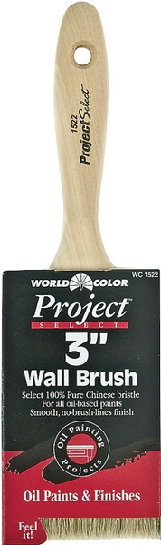 Linzer 1522-3 Paint Brush, 3 in W, 3 in L Bristle, China Bristle, Beaver Tail Handle [SKU: ORG6312615]