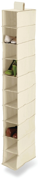 Honey-Can-Do SFT-01254 Closet Organizer, 12 in W, 54 in H, 10-Shelf, Canvas, Beige [SKU: ORG0093963]