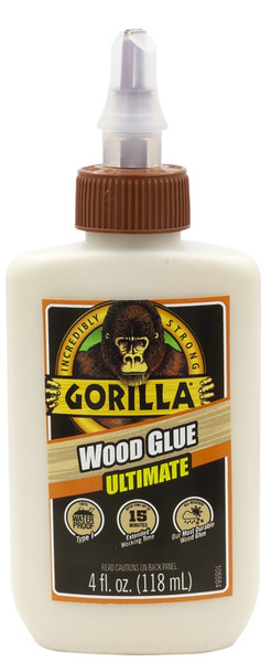 Gorilla 104397 Ultimate Wood Glue, Tan, 4 oz [SKU: ORG5122833]