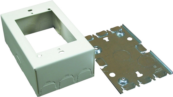 Wiremold B35 Outlet Box, 0 -Knockout, Steel, Ivory, Wall Mounting [SKU: ORG5825427]