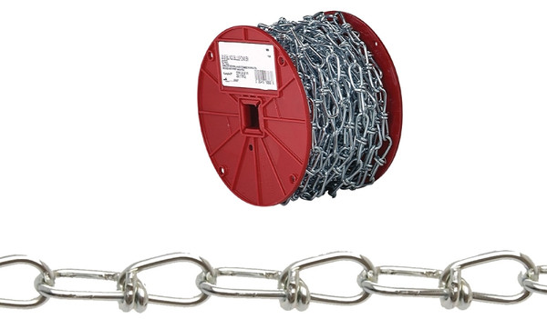 Campbell 0722627 Loop Chain, 155 lb Working Load Limit, #1, Low Carbon Steel, Zinc [SKU: ORG6419501]