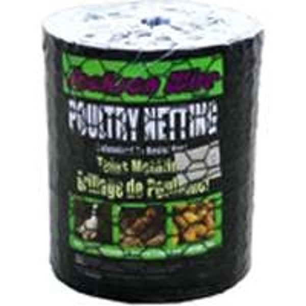 Jackson Wire 12014229 Poultry Hex Netting, 150 ft L, 12 in W, 20 Gauge, Hexagonal Mesh, 1 in Mesh, Galvanized [SKU: ORG6922264]