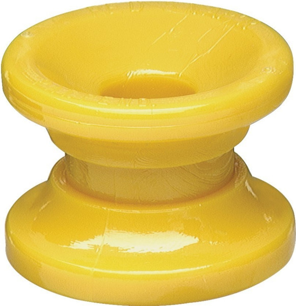 Zareba ICDY-Z/DC10 Donut Corner Insulator, 14 ga Fence Wire, Polyrope/Polytape, Polycarbonate, Yellow [SKU: ORG0268730]