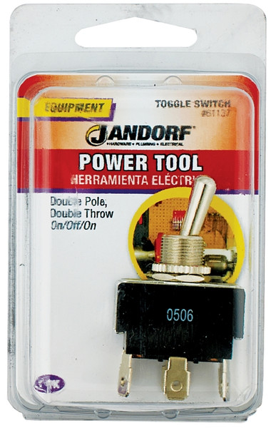 Jandorf 61137 Switch, 15/20 A, 125/277 V, DPDT, Tab Terminal [SKU: ORG3402724]