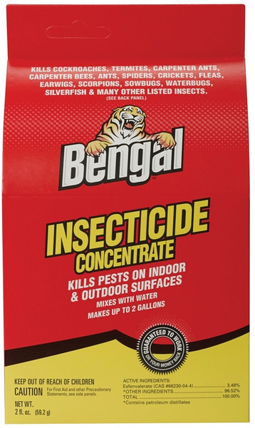 Bengal 33100 Insect Killer, Liquid, Spray Application, 2 oz Box [SKU: ORG6756076]
