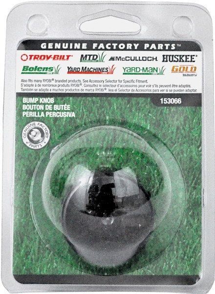MTD 49M3066P953 Bump Knob, Black, For: Ryobi String Trimmer [SKU: ORG7861958]