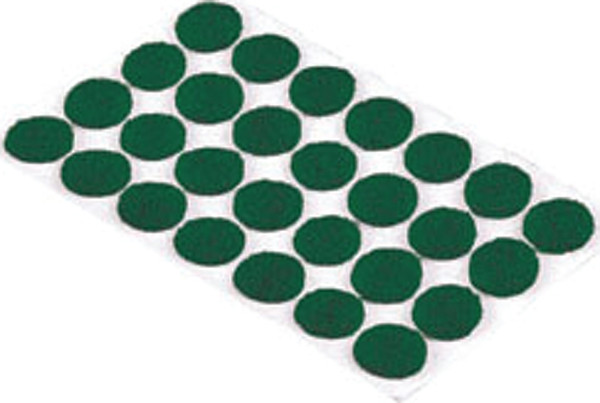 Shepherd Hardware 9421 Furniture Pad, Felt Cloth, Green, 3/8 in Dia, Round [SKU: ORG6036537]