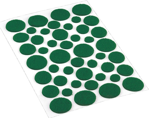 Shepherd Hardware 9423 Furniture Pad, Felt Cloth, Green, Round [SKU: ORG6036545]