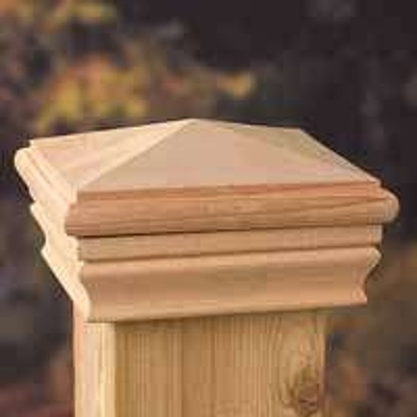 Maine Ornamental 72889 Post Cap, 4 in L, 4 in W, Pressure Treated [SKU: ORG5953336]