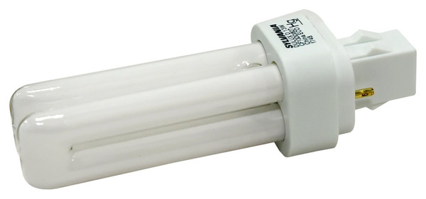 Sylvania 20480 Compact Fluorescent Bulb, 13 W, T4 Lamp, GX23 Lamp Base, 671 Lumens, 2700 K Color Temp, Soft White Light [SKU: ORG1127091]