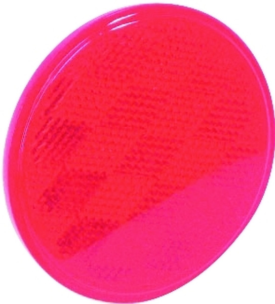 US Hardware RV-659C Safety Reflector, Red Reflector, Plastic Reflector, Adhesive Mounting [SKU: ORG6448641]