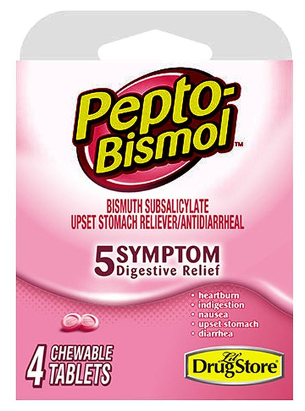 Pepto Bismol 97232 Digestive Relief, 4, Tablet [SKU: ORG1438589]