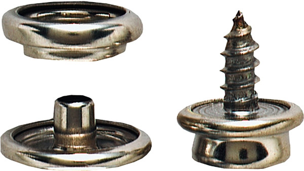 GENERAL 1268 Snap Fastener Refill, Solid Brass, Nickel [SKU: ORG5485867]
