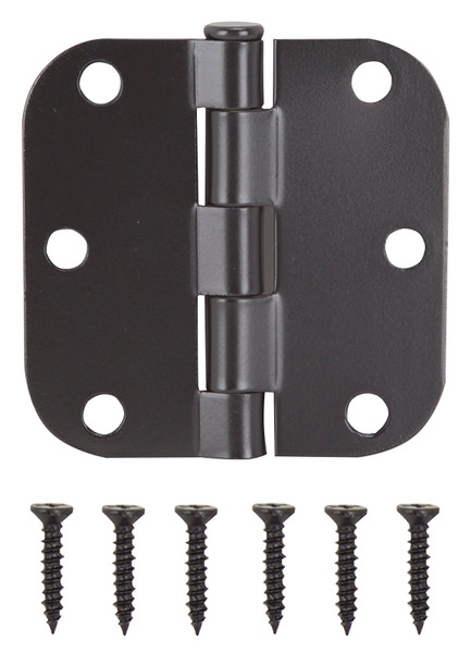 ProSource LR-704-PS Door Hinge, Steel, Oil-Rubbed Bronze, Loose Pin, 180 deg Range of Motion, Screw Mounting [SKU: ORG2966455]