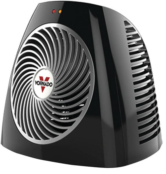 VORNADO VH101 Series EH1-0105-06 Personal Vortex Heater, 6.25 A, 120 V, 375/750 W, 5120 Btu Heating, Black [SKU: ORG5248018]