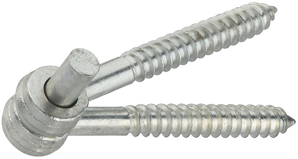 National Hardware N131-169 Hook/Eye Hinge, Steel, Zinc, Screw Mounting, 150 lb [SKU: ORG7228158]