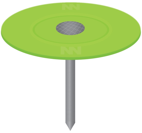 Stinger 0135091 Cap Nail, 1-1/2 in L, Flat Head, 12 ga Gauge, Plastic/Steel [SKU: ORG5435540]