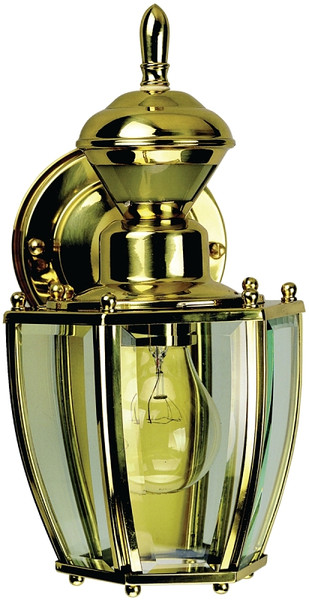 Heath Zenith HZ-4170-PB Motion Activated Decorative Light, 120 V, 100 W, Incandescent Lamp, Metal Fixture [SKU: ORG7616337]