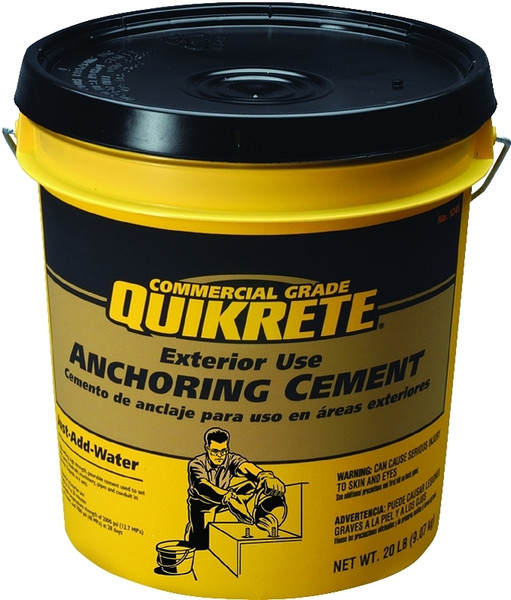 Quikrete 1245-20 Anchoring Cement, Granular, Brown/Gray, 20 lb Pail [SKU: ORG6017719]