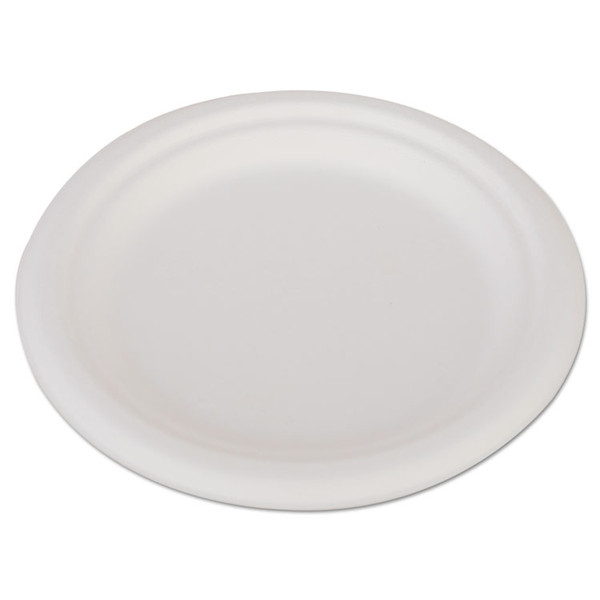 ChampWare Heavyweight Bagasse Dinnerware, Plate, 6", White, 1,000/Carton [SKU: SCH18110]