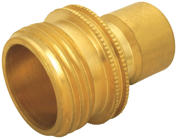 Landscapers Select GB9610 Hose Connector, 3/4 in, Male, Brass, Brass [SKU: ORG6006027]