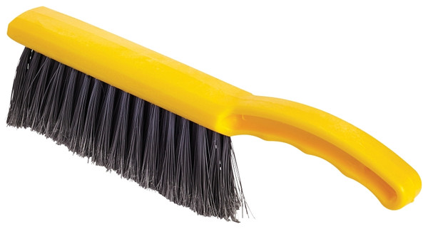 Rubbermaid FG634200SILV Counter Brush, Silver Bristle, 12-1/2 in OAL, Yellow Handle [SKU: ORG8916124]