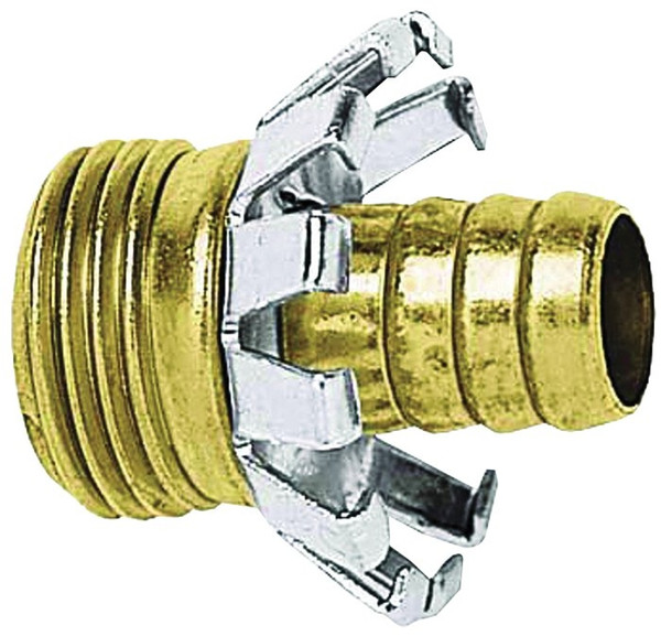 Gilmour 801224-1001 Hose Coupling, 1/2 in, Male, Brass [SKU: ORG2094829]